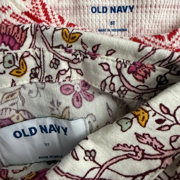 5T Old Navy Floral and Geometric Patterned Girls Dresses - Picture 4 of 4